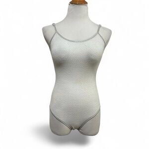 Naked Zebra White Mesh Chemise